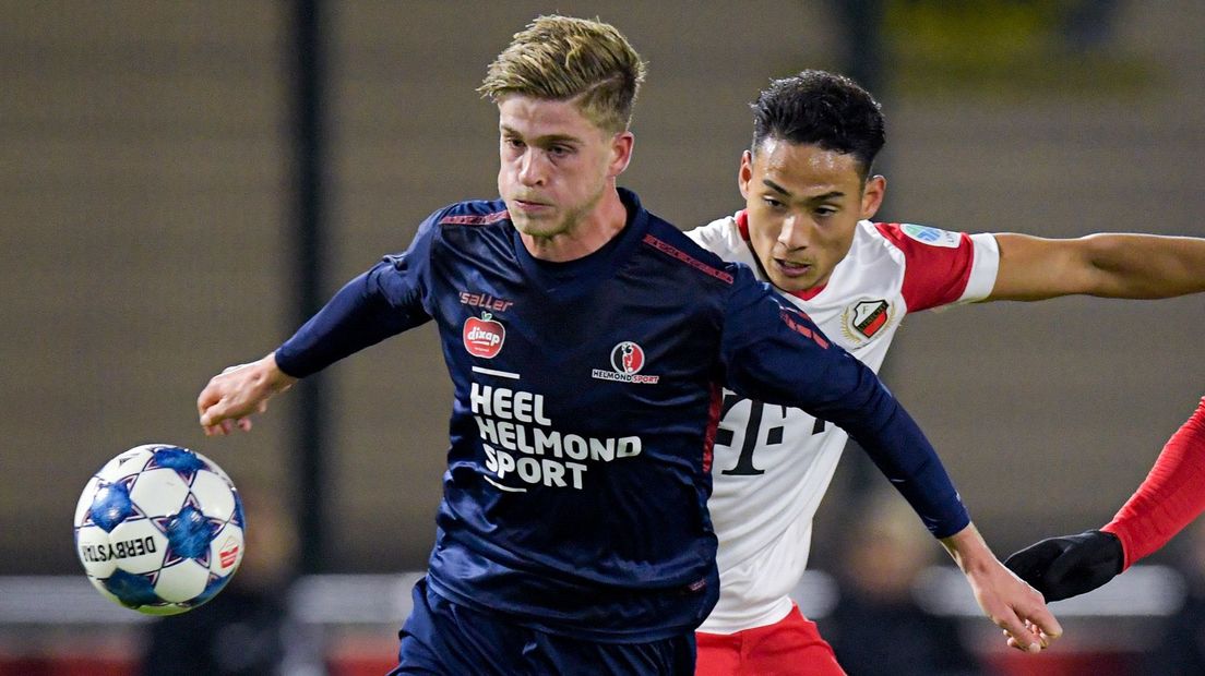 Jelle Goselink speelde vrijdag met Helmond Sport tegen Jong FC Utrecht