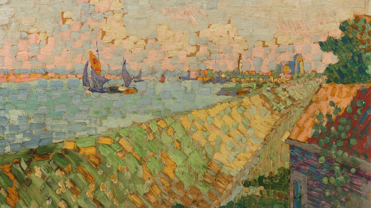 Gezicht op Veere van Jan Toorop geveild voor 110.000 euro - Omroep Zeeland