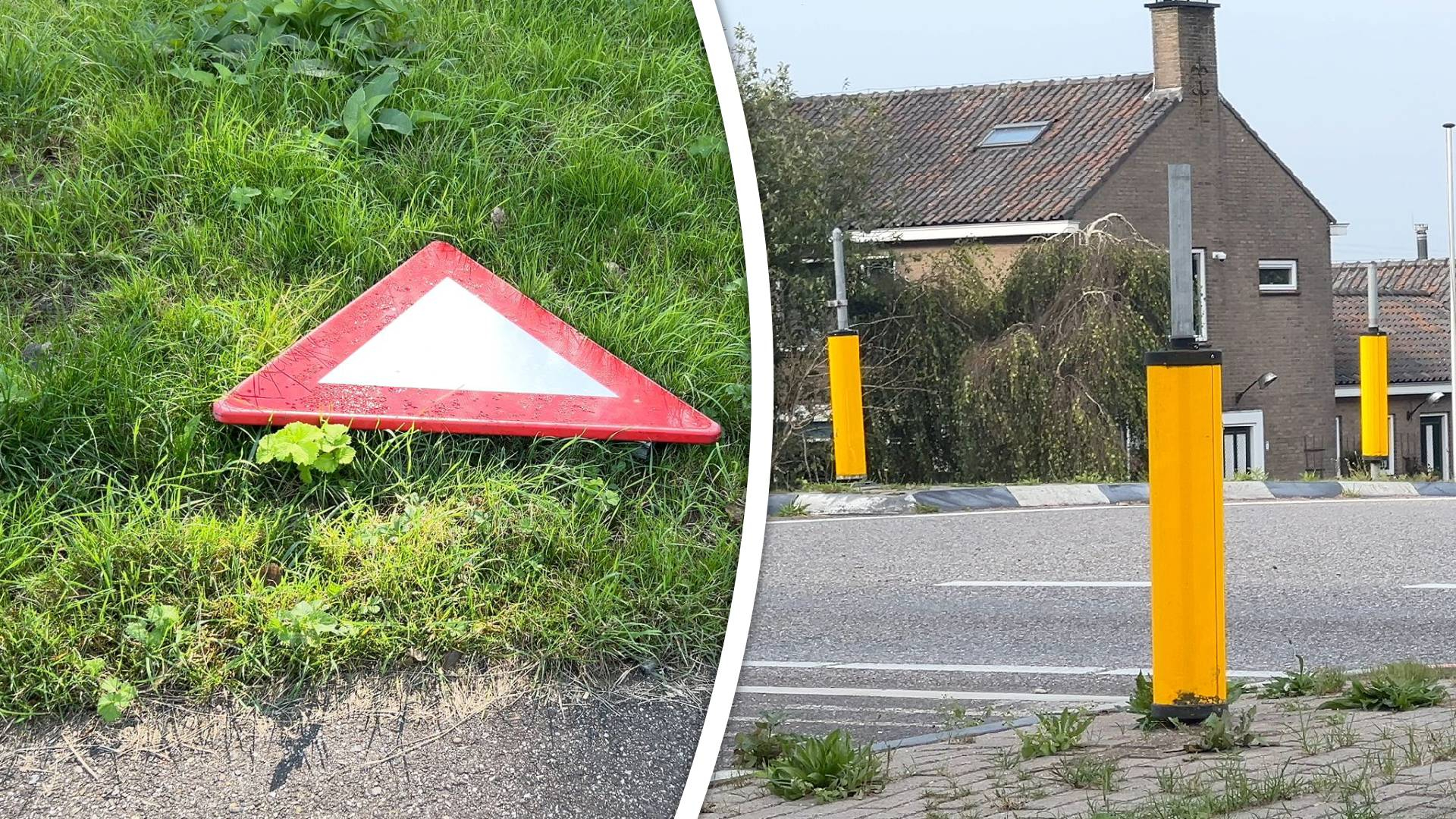 Niemand weet wie de borden heeft weggehaald.