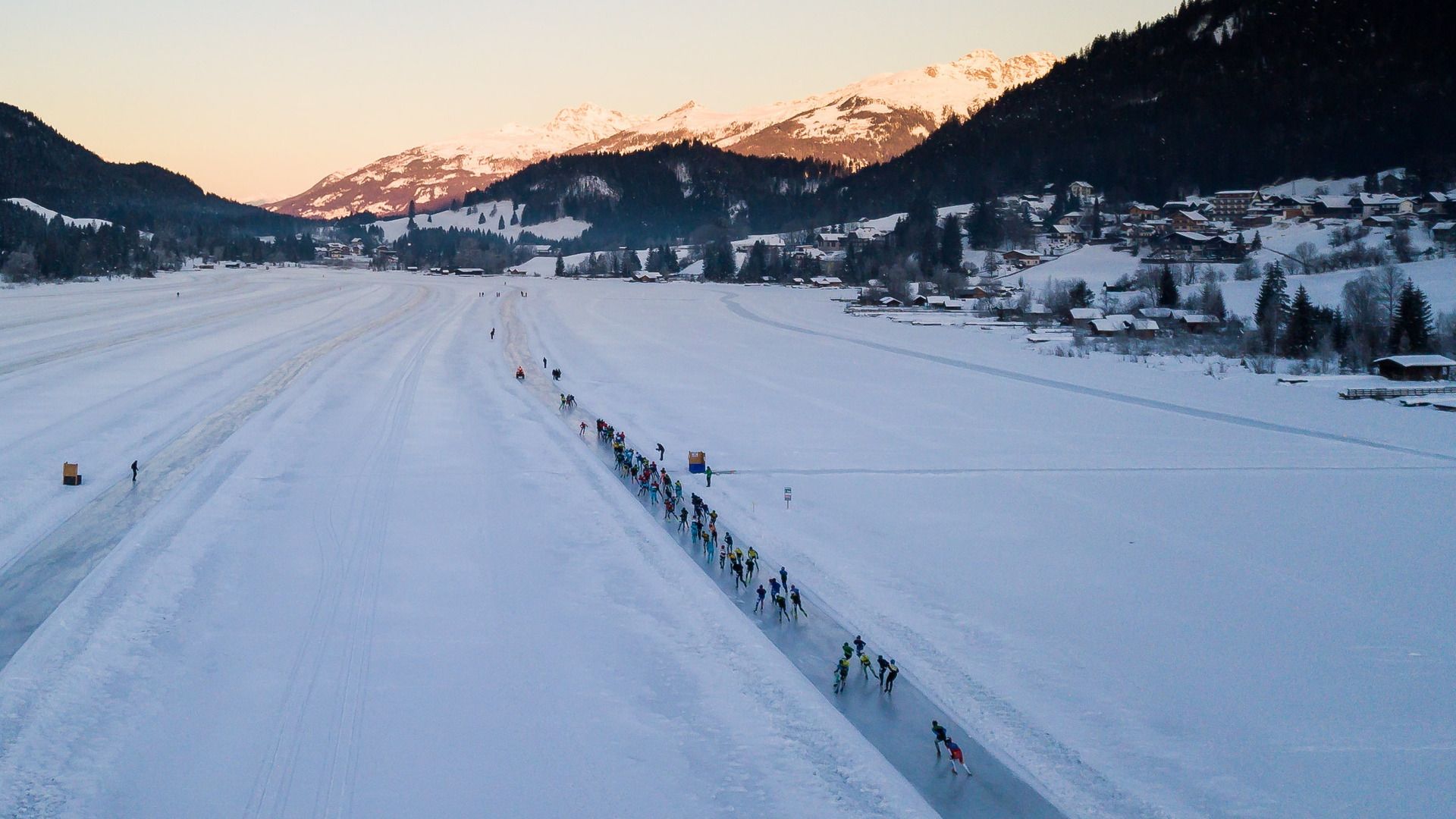 De Alternative Alvestêdetocht op de Weissensee
