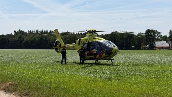 Traumahelikopter opgeroepen na bedrijfsongeval