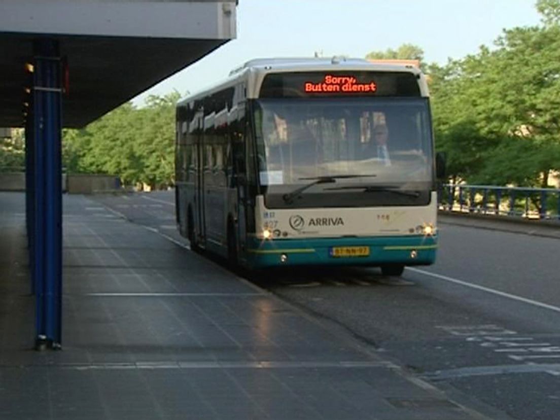 Bij busbedrijf Arriva wordt gestaakt.