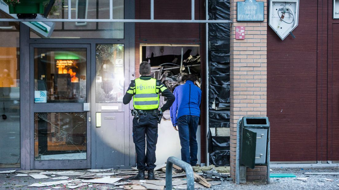 Plofkraak op pinautomaat in Amersfoort.