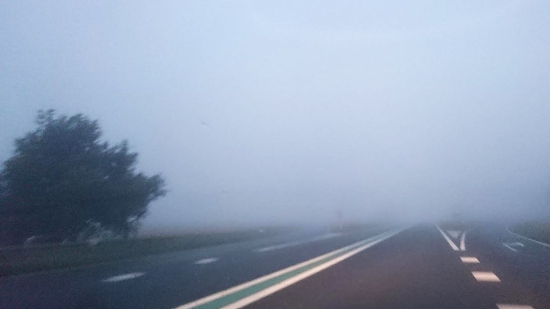 Mist op de Frieslandroute (Rechten: RTV Drenthe)