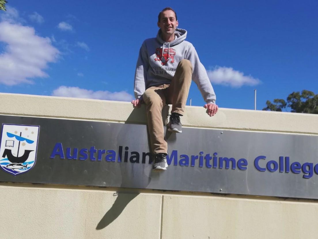 Jeroen studeerde een half jaar in Australië aan het Australian Maritime College