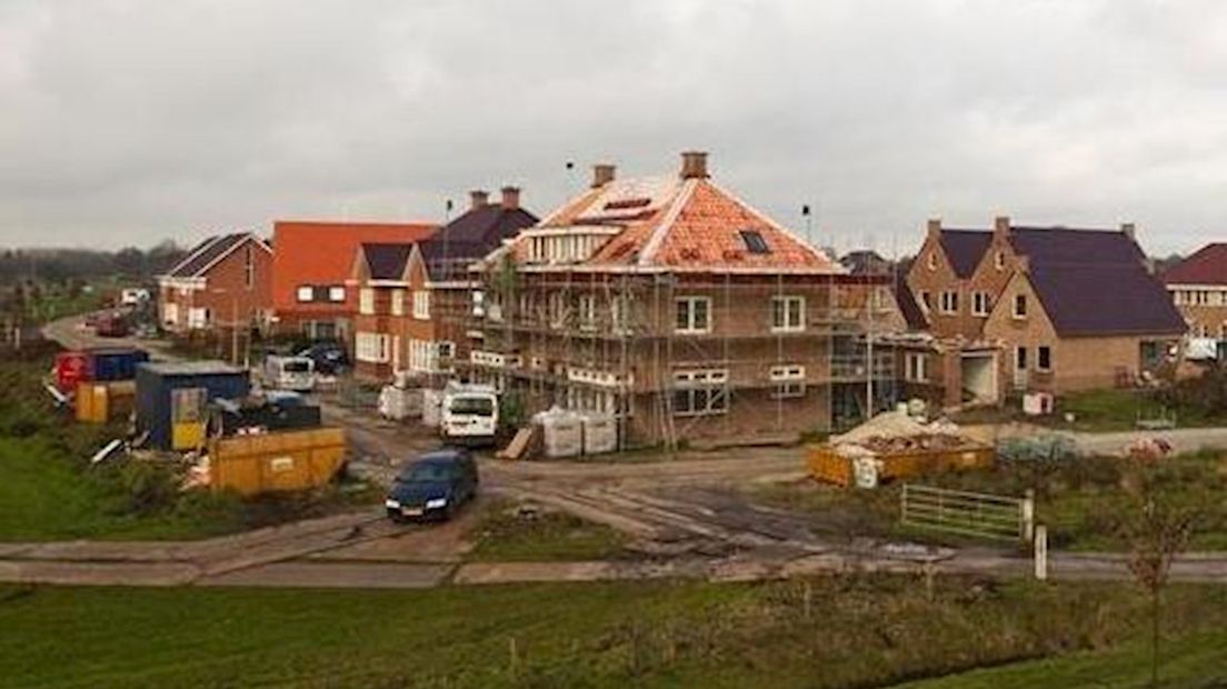 De wijk Zuidbroek in aanbouw