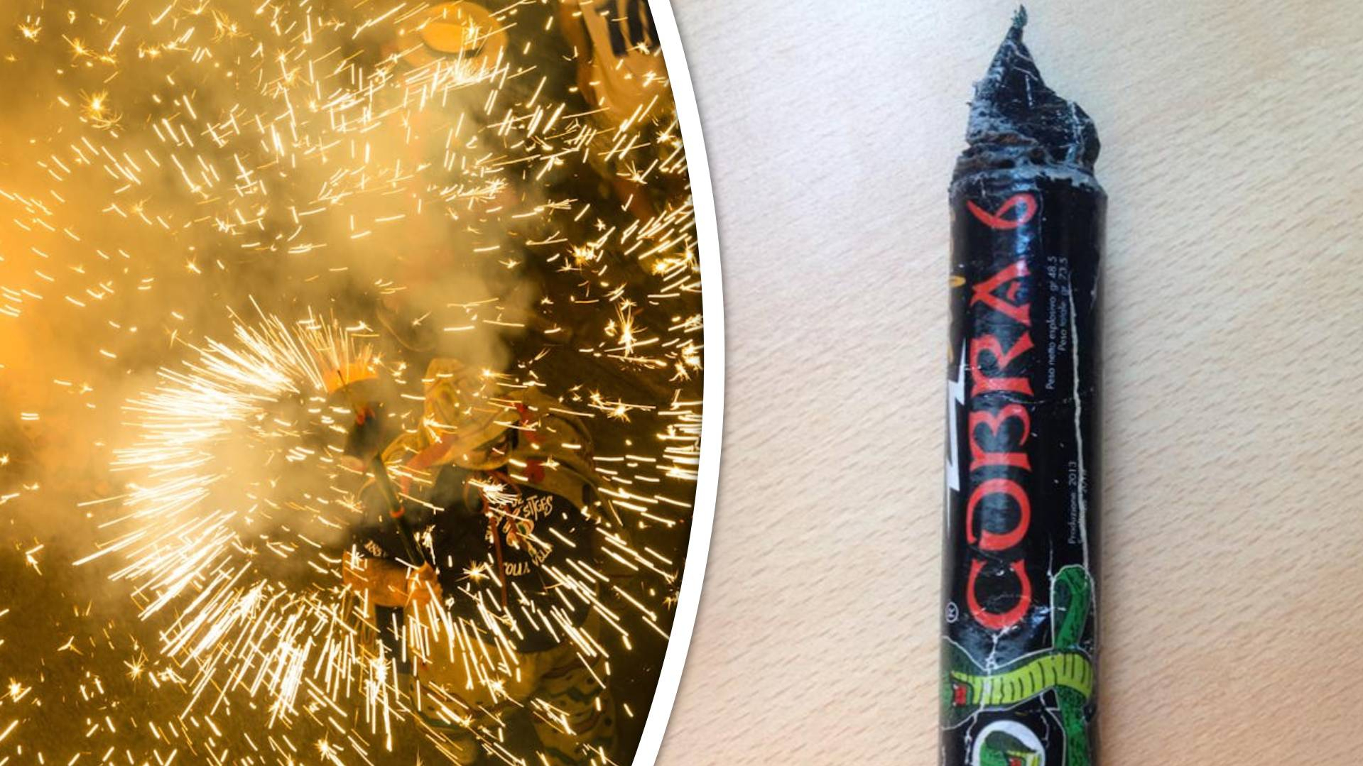 De explosie van een cobra kan voor zwaar letsel zorgen.