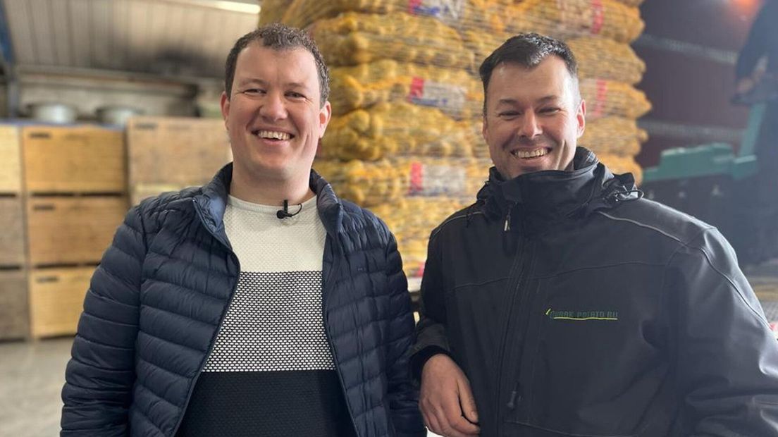 Evert van Dijke en boer Willem Quaak