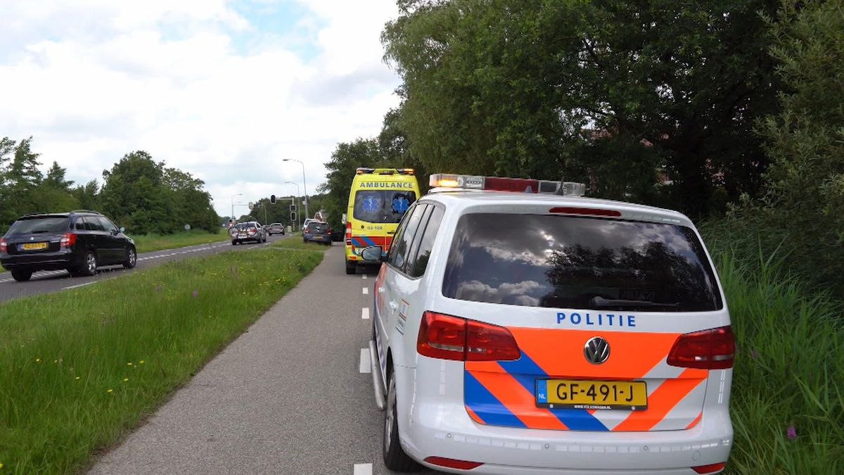 Vrouw raakt gewond bij aanrijding in Peize