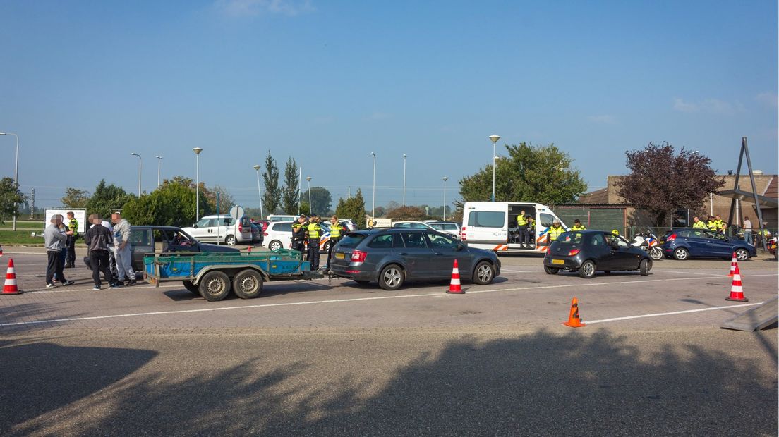 Grote controle op N50 bij Zalk