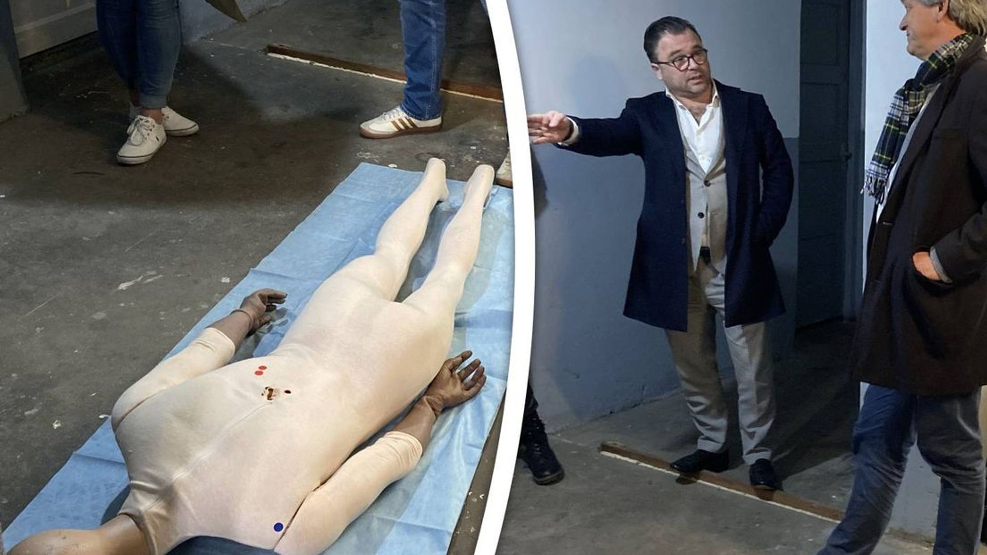 De schietpartij in de kelder werd nagebootst om een beter beeld te krijgen van wat zich heeft voorgedaan