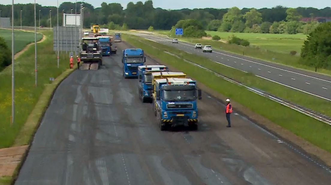 Afsluitingen op A58 door wegwerkzaamheden.