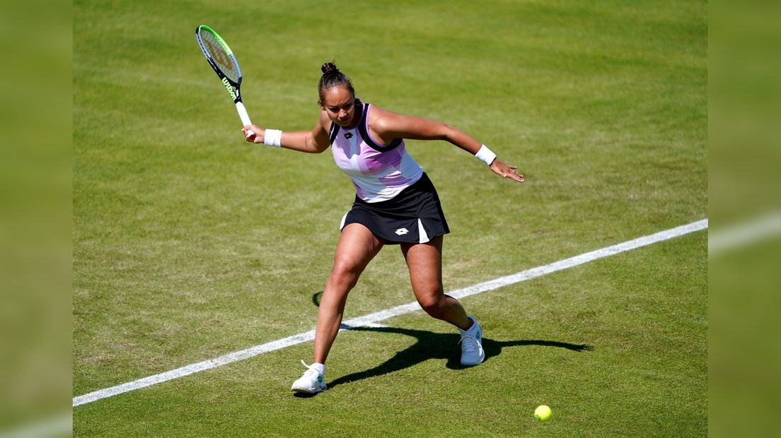 Pattinama-Kerkhove in actie op Wimbledon