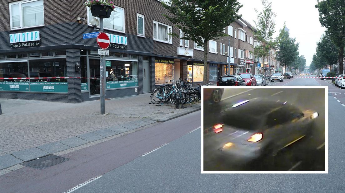 De verkeersruzie begon doordat de bestuurder van een grijze Volkswagen Polo de weg blokkeerde op de Kanaalstraat
