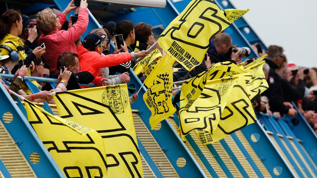 Rossi brengt elk jaar veel fans met zich mee naar Assen (Rechten: ANP / Vincent Jannink)