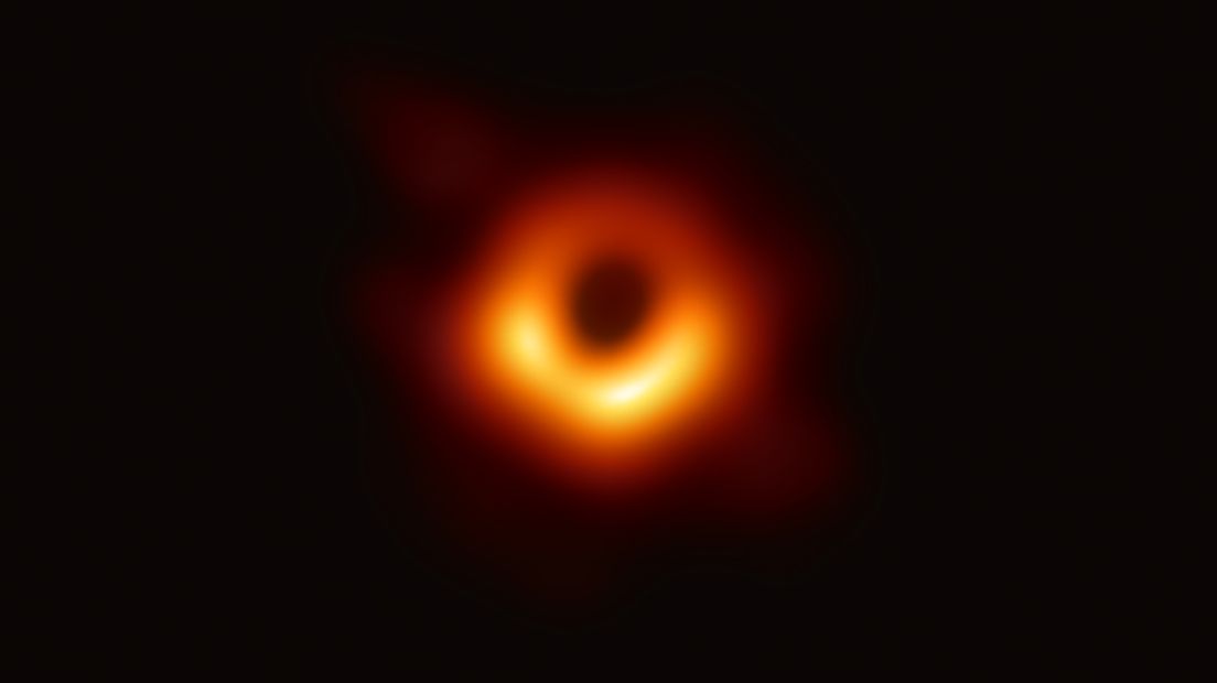 De eerste foto van een zwart gat.