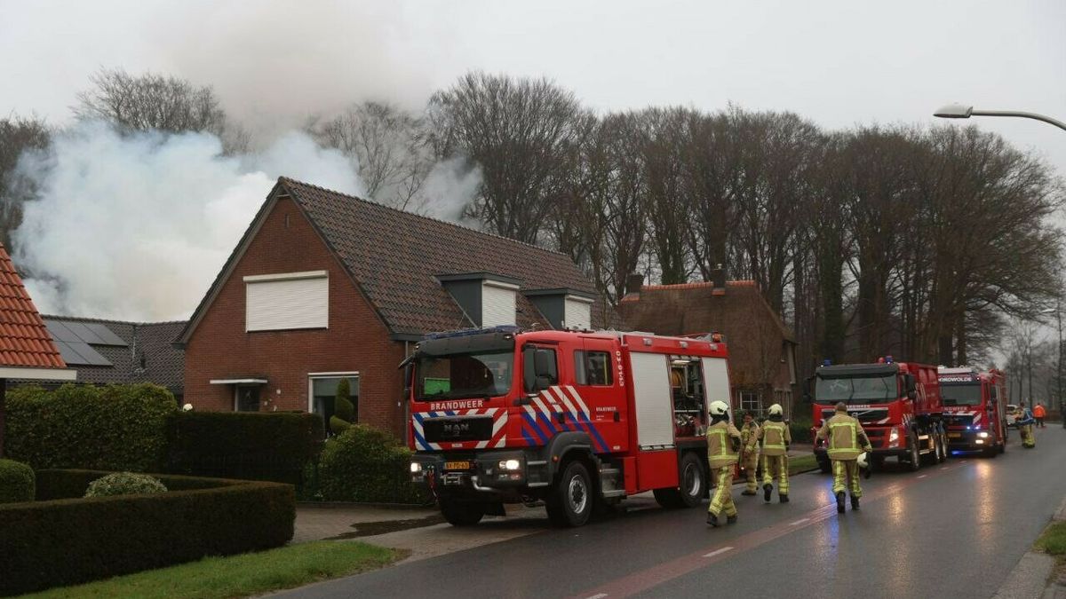 Schuur vat vlam in Frederiksoord