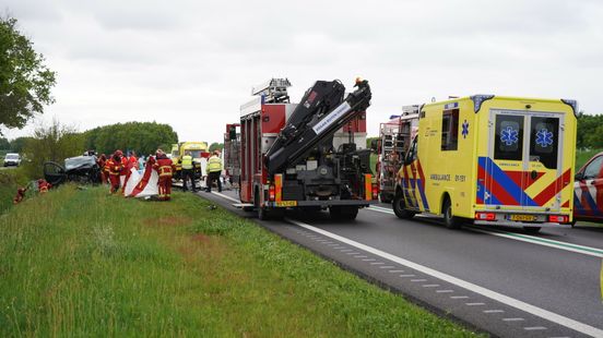 Meerdere gewonden bij ongeluk op N366. Meerdere gewonden bij ongeluk op N366.