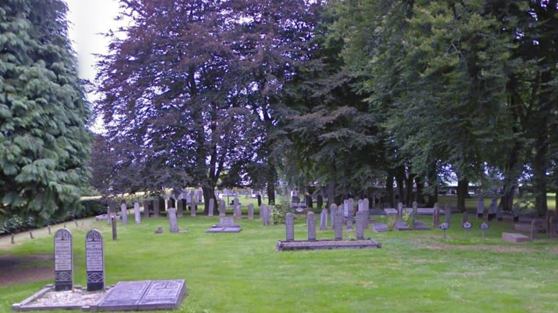 De begraafplaats in Anloo (Rechten: Google Streetview)