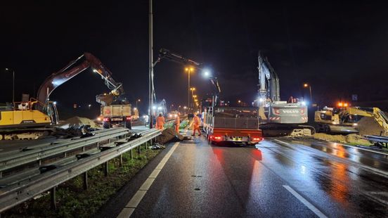 Nachtafsluiting A2 week uitgesteld vanwege slecht weer, dit weekend gewoon open Nieuws