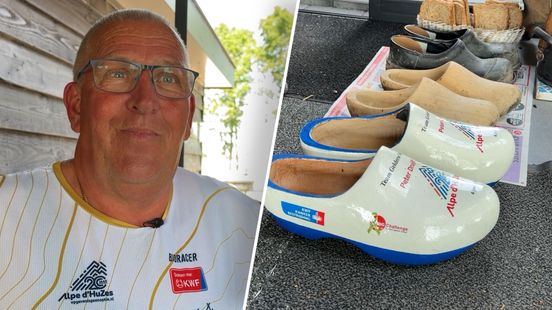 Peter (63) beklimt de Alpe d’Huez op klompen: ‘Voor mij zijn het normale schoenen’