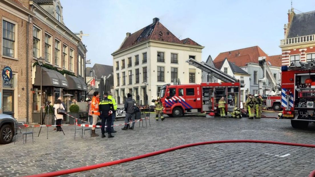 De brand in de binnenstad van Hattem