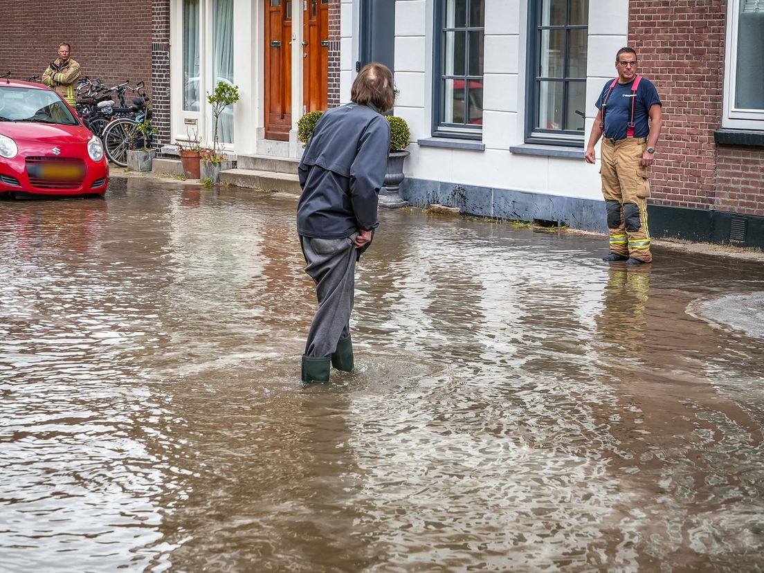 Wateroverlast in de Jeruzalemstraat