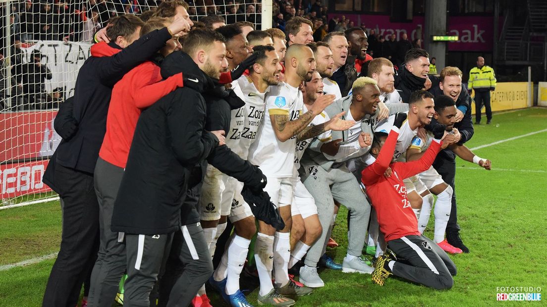 FC Utrecht viert het bereiken van de bekerfinale