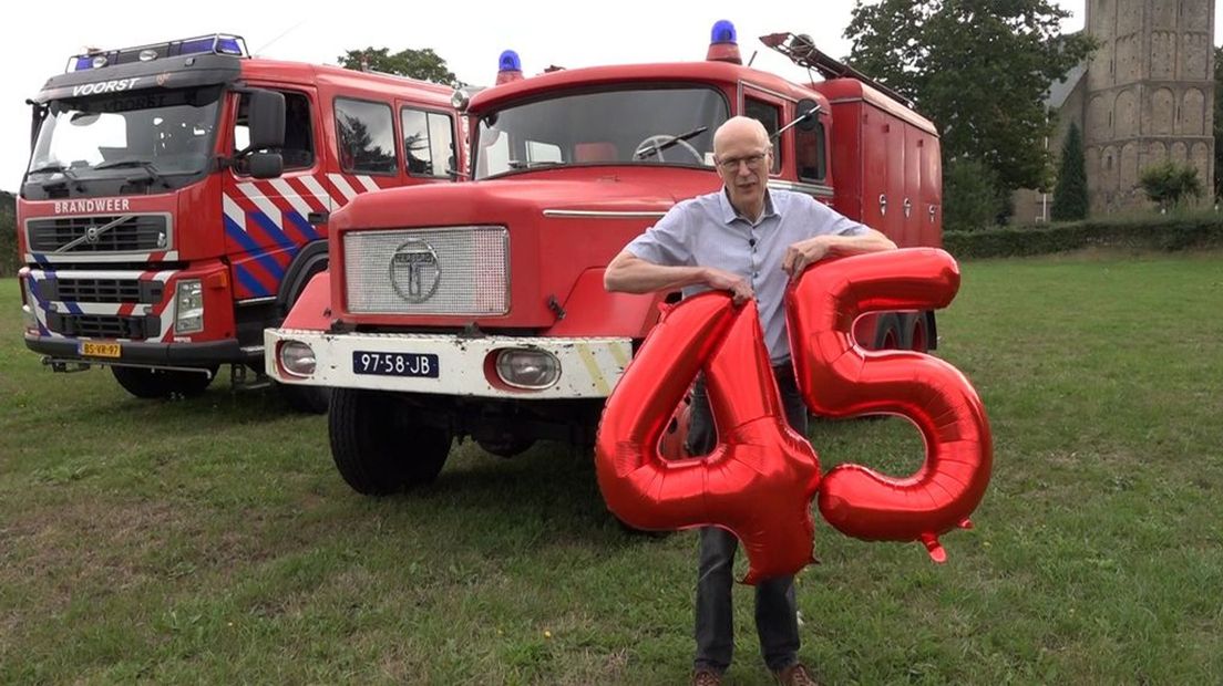 Geo Sarink is al 45 jaar actief bij de vrijwillige brandweer in Voorst