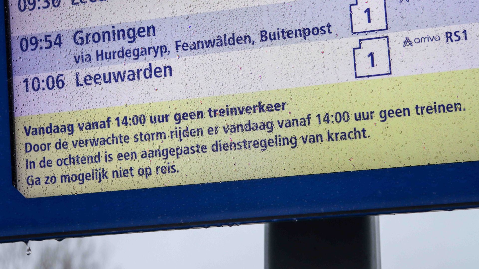 Reizgersynformaasje op stasjon Camminghabuorren