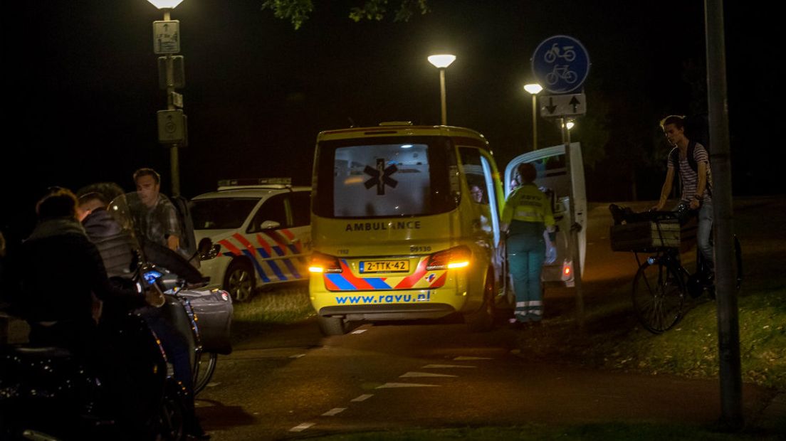 Politie neemt de schade op na ongeluk op Het Masker