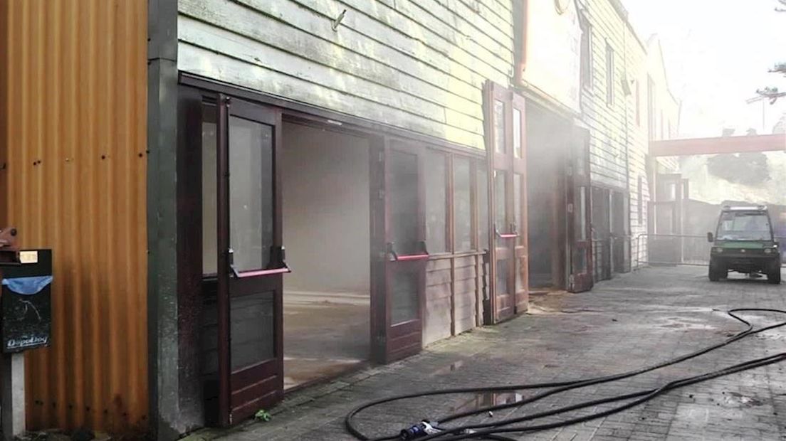 Brand in loods Attractiepark Slagharen