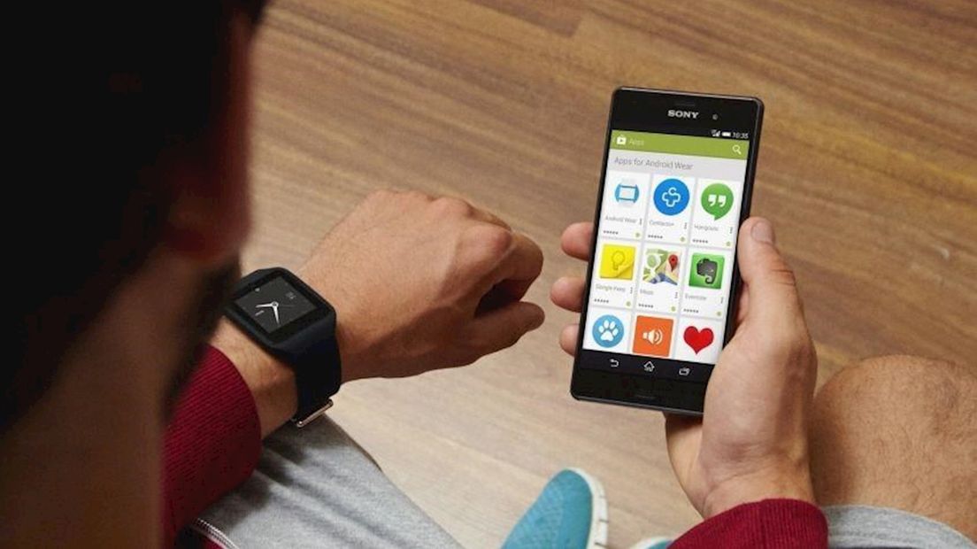 smartwatch met mobiel