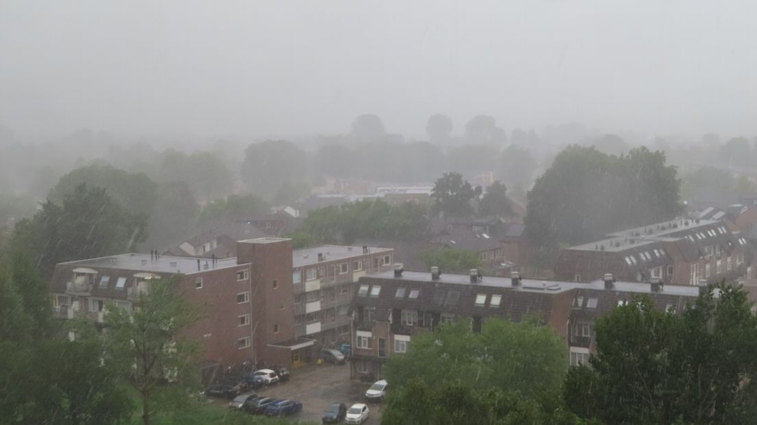 Veel regen in korte tijd