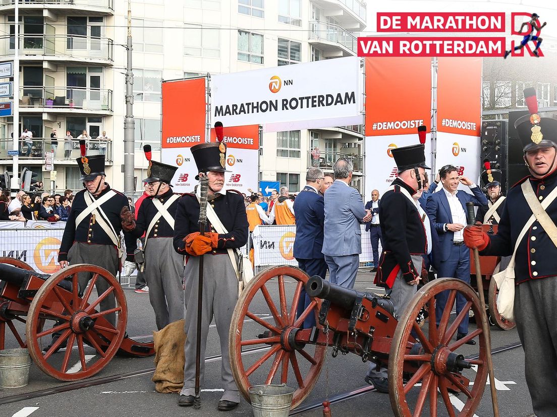 Het kanonschot tijdens de marathon van 2018