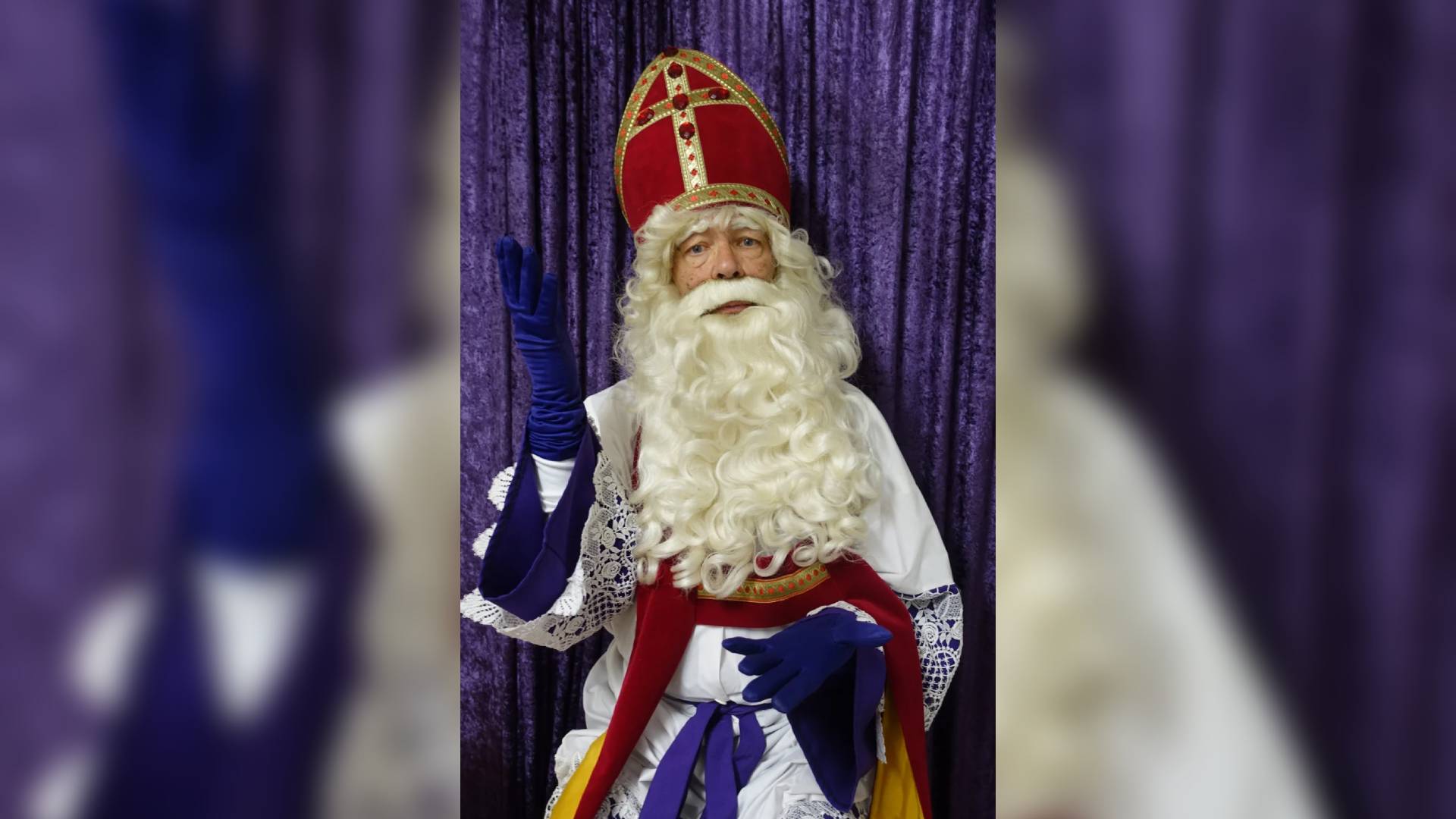 Sinterklaas Rob Garnier (65) uit Rotterdam