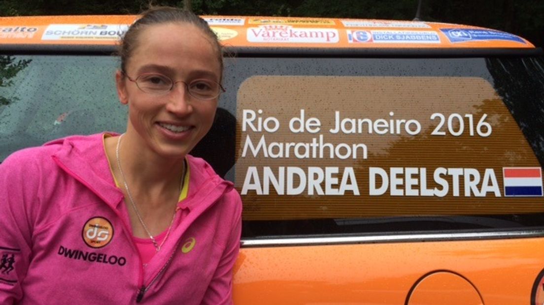 Andrea Deelstra meldt zich geblesseerd af voor Sylvestercross (Rechten: Karin Mulder, RTV Drenthe)