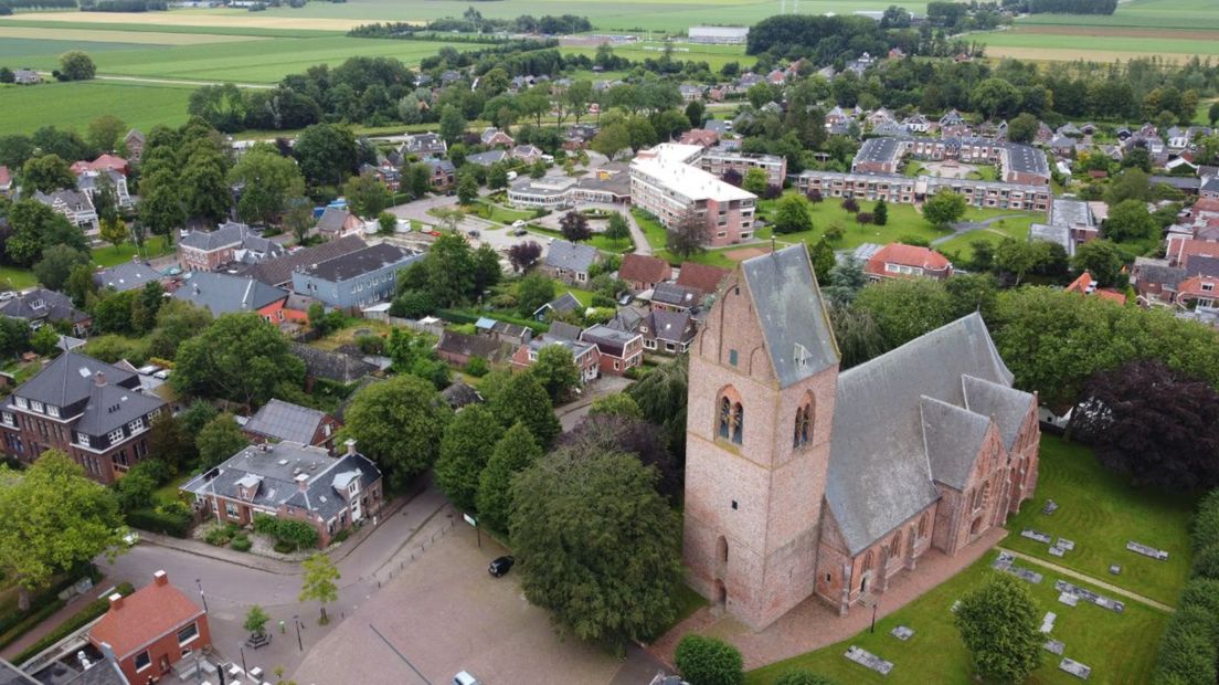 Loppersum vanuit de lucht