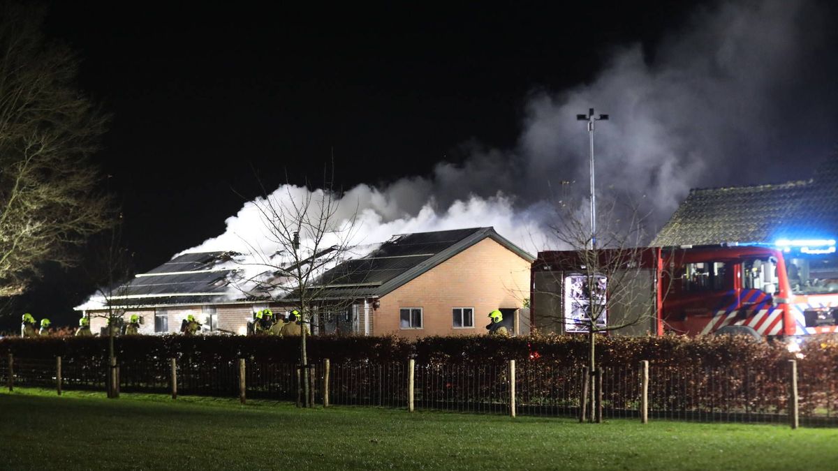 Forse schuurbrand in Lunteren