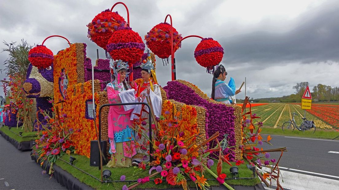 Het Bloemencorso in Noordwijk