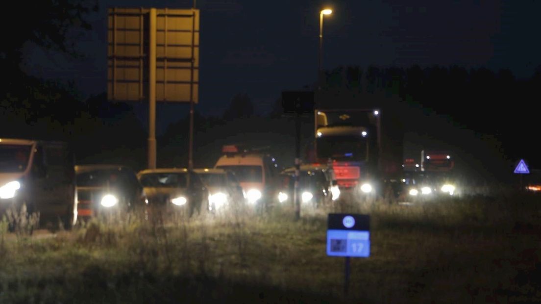 Verkeer staat vast op N347 en A1