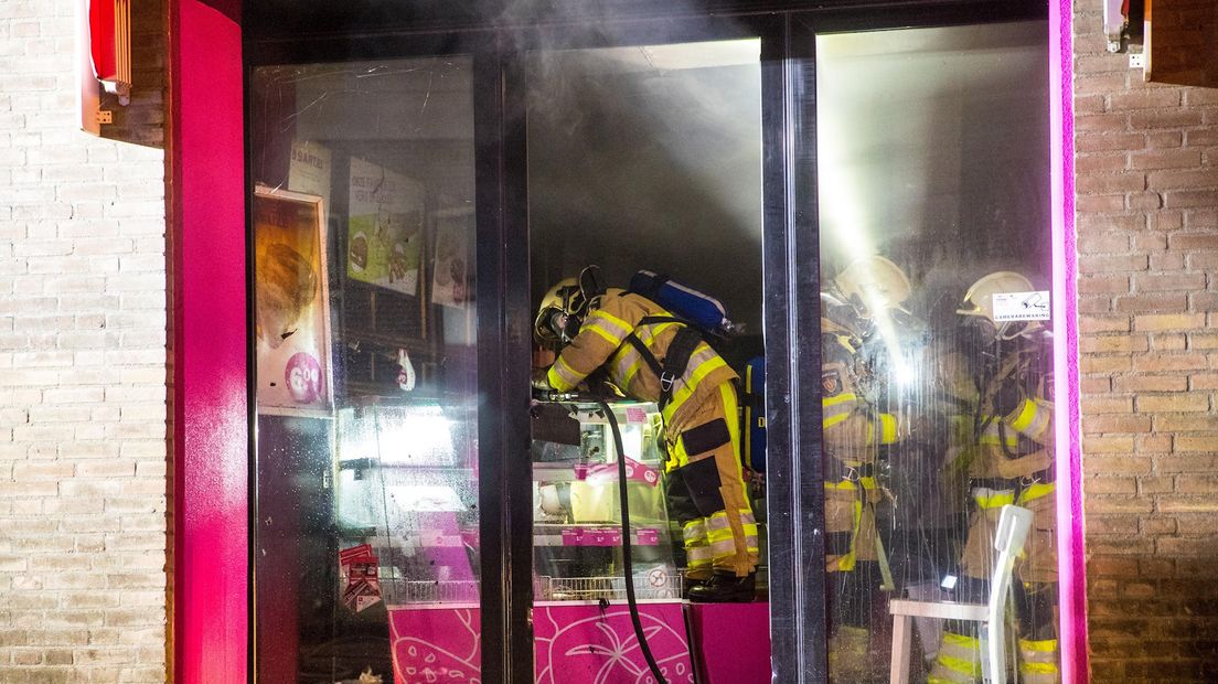 Brandweer in actie bij brand in Kampen