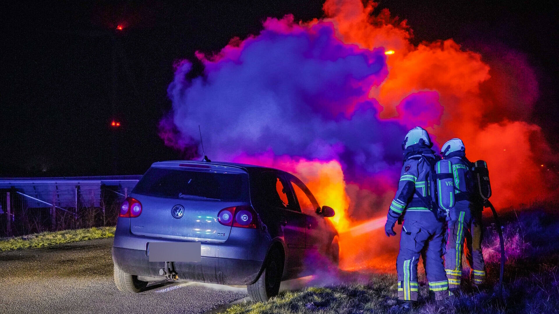Auto zwaar beschadigd door brand in Coevorden