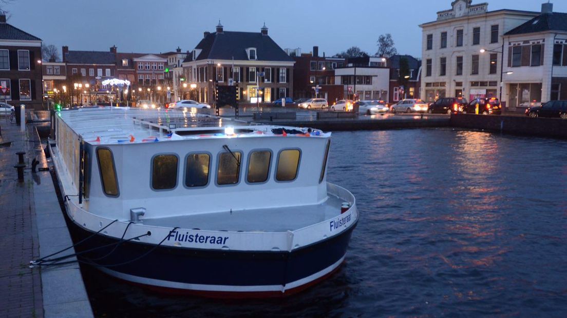 Rondvaartboot De Fluisteraar gaat dit jaar niet meer varen in Assen (Rechten: archief RTV Drenthe)