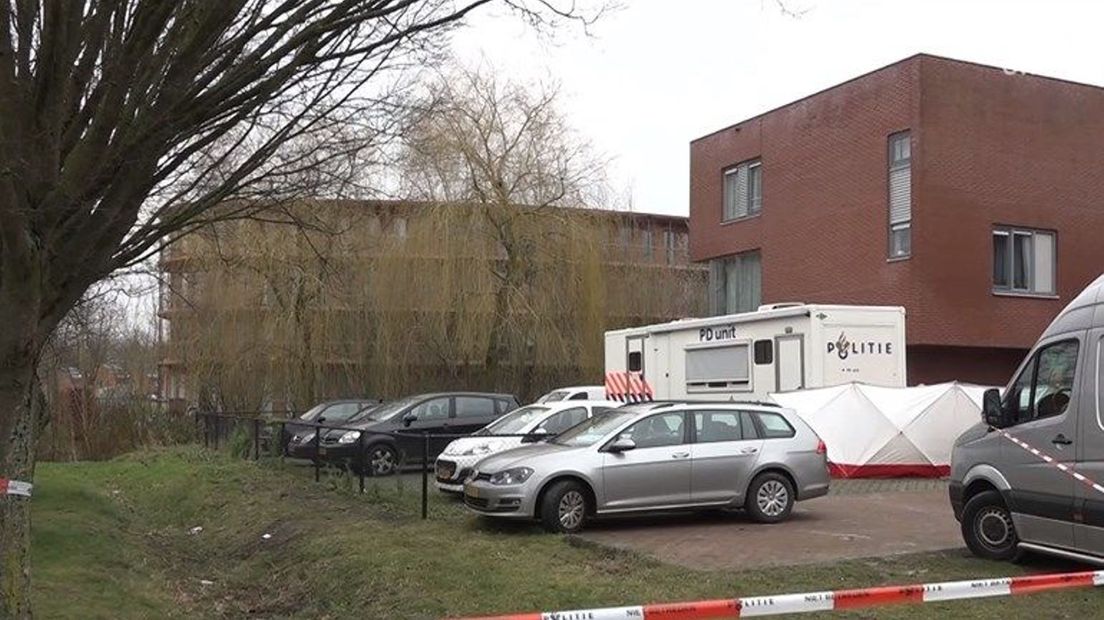 De plek van het drama in de wijk De Boomgaard