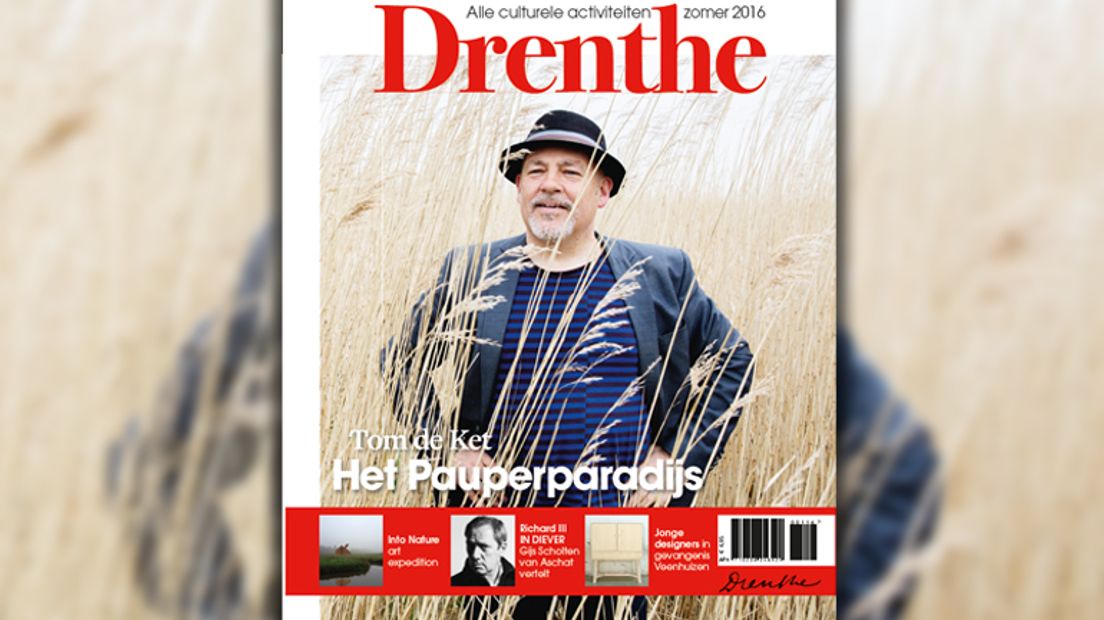 Pauperparadijs-regisseur Tom de Ket op de voorkant van het blad (Rechten: Janita Sassen vormgeving & fotografie)