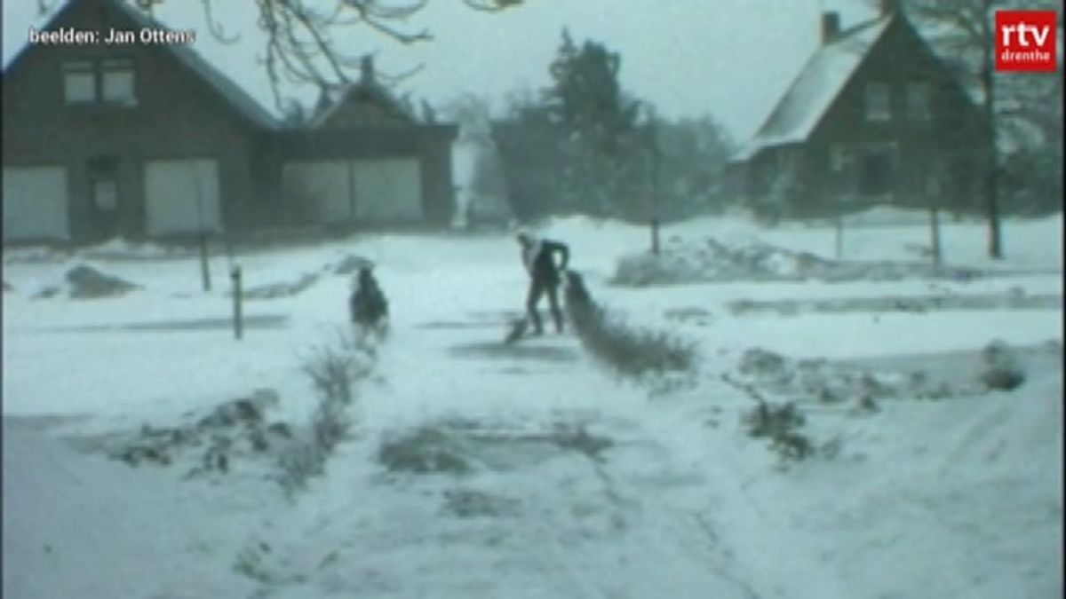 Sneeuwpret in Valthermond