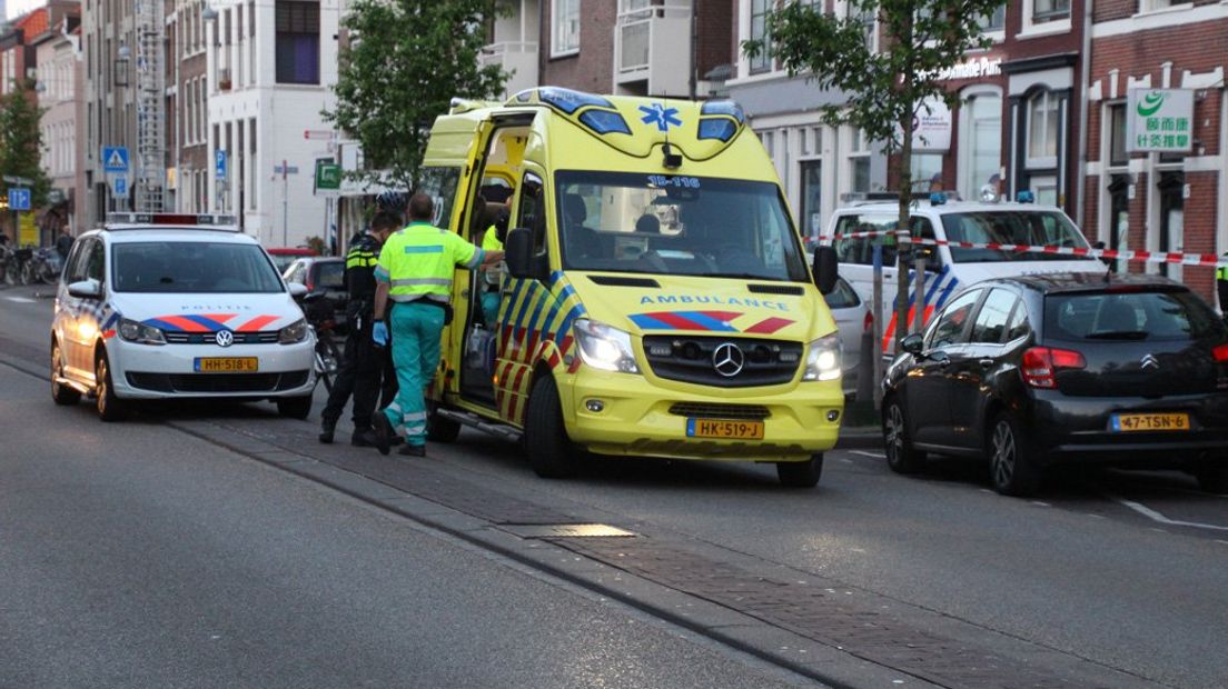 Het slachtoffer werd ter plekke behandeld