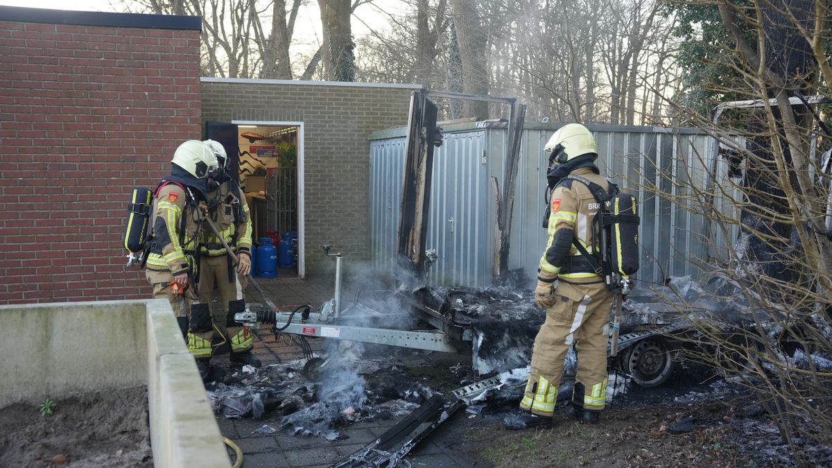 Brand bij schietvereniging in Heino