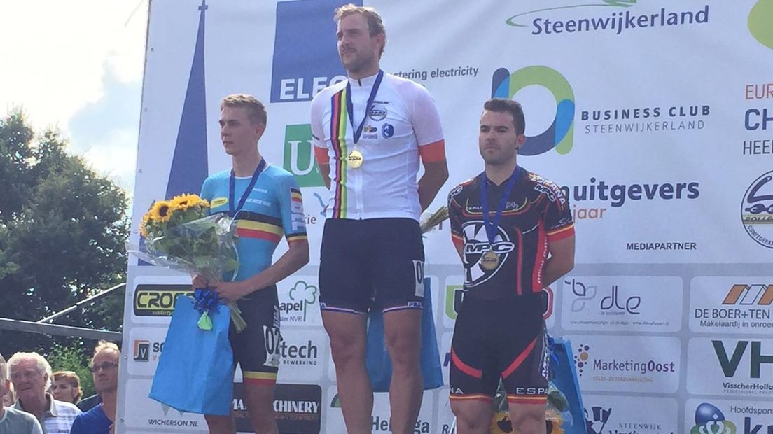 De drie op het podium